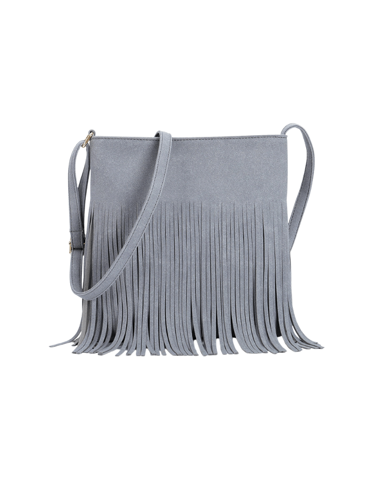 Tote Bag Fringe Dream Gris Ref. 003MS