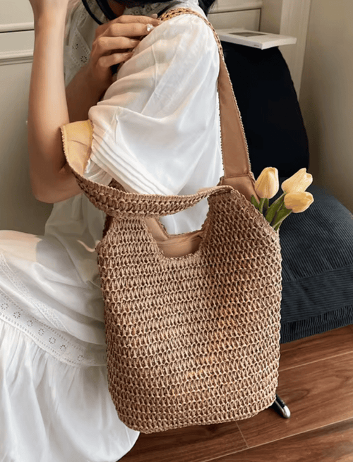 Bolso Straw Hobo Khaki Ref. 1013