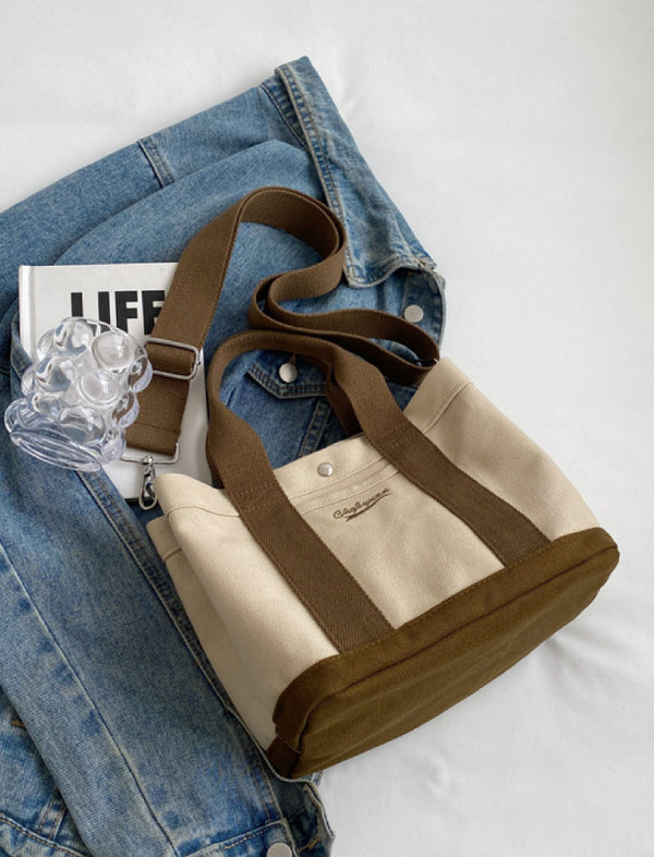 Bolso City Canvas Café Ref. B1031