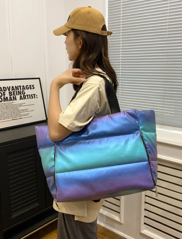 Bolso Acolchado Azul Ref. 1076