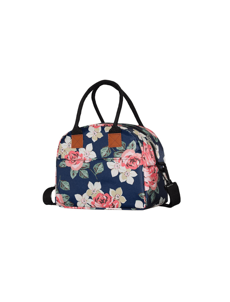 Lonchera Casual Flores Azules Ref. 1106