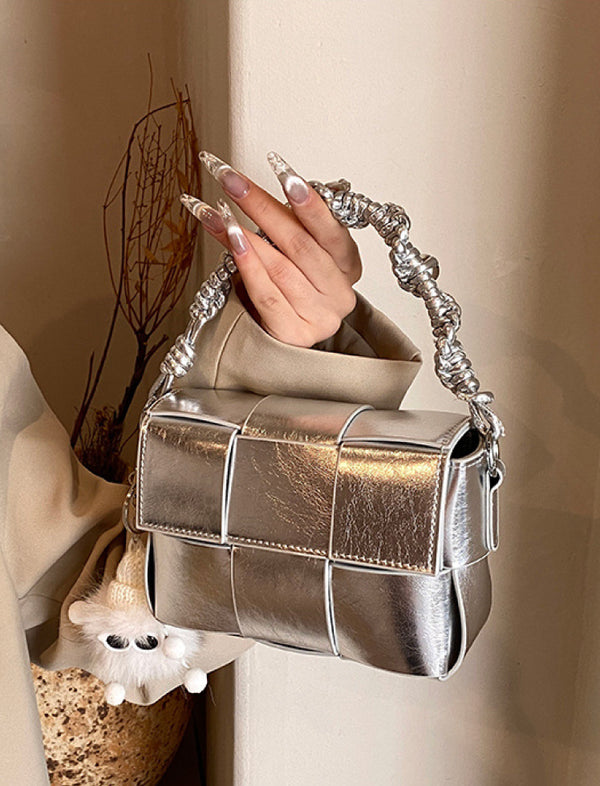 Mini Bag Moderno Plateado Ref. 1132