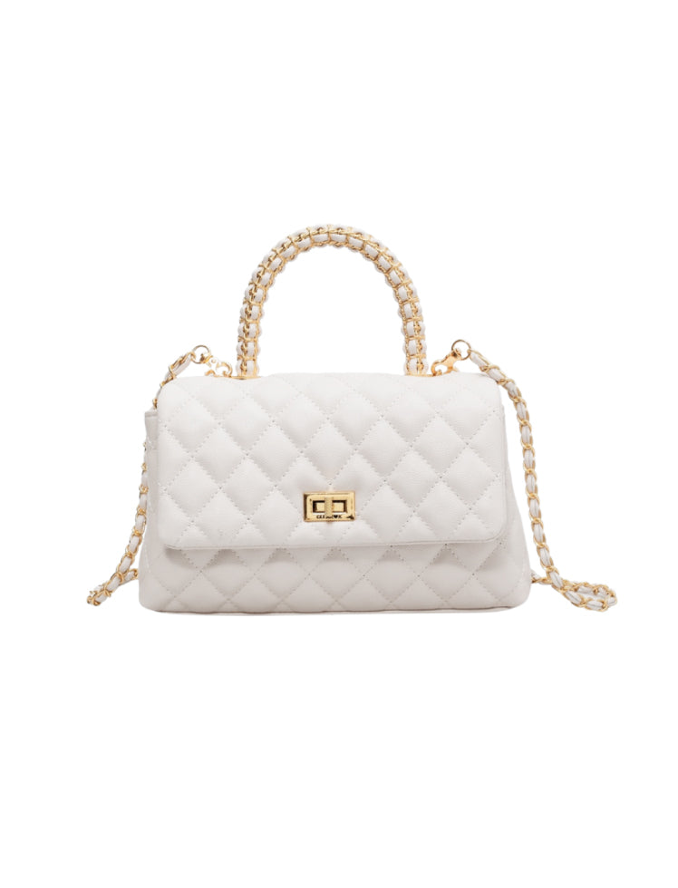 Bolso Acolchado Crema Ref. 1134