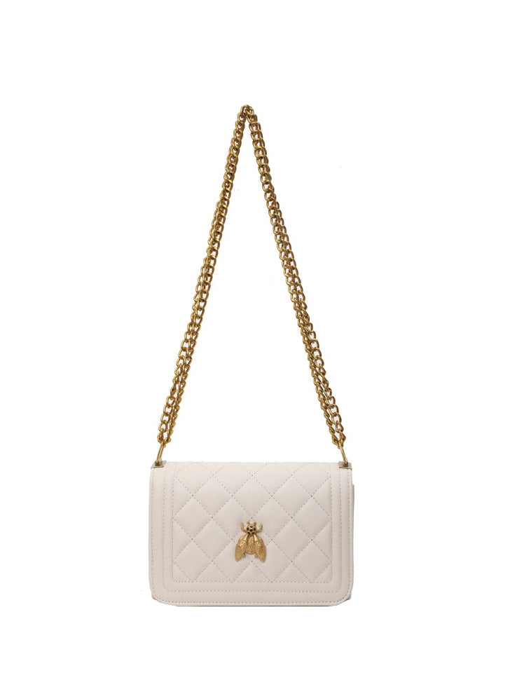 Bolso Acolchado Crema Ref. 1141