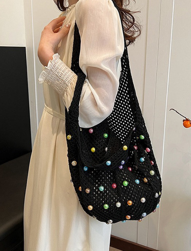 Bolso Tote de Malla Negro Ref. 1188