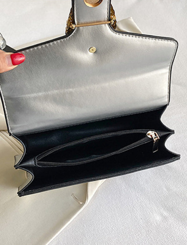 Bolso Moderno Plateado Ref. 1271