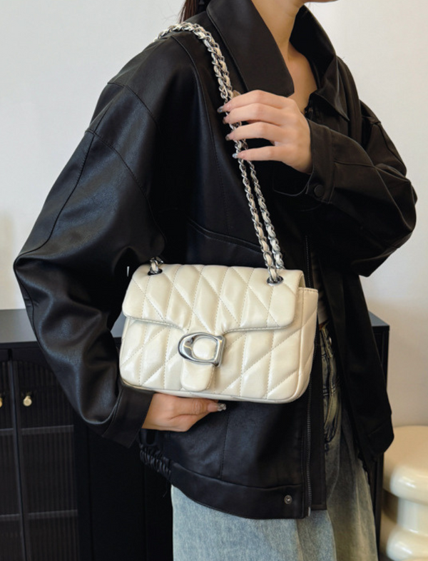 Bolso Acolchado Blanco Ref. 1277