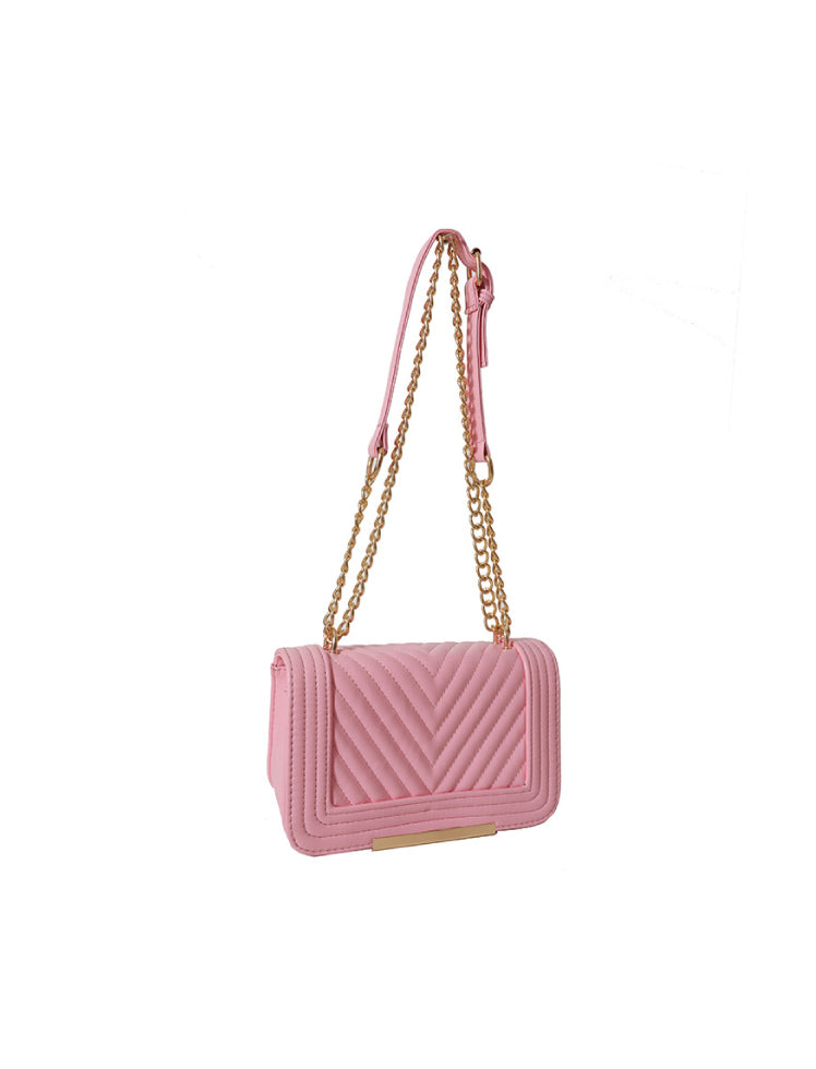 Bolso Clásico Texturizado Rosado Ref. 1280
