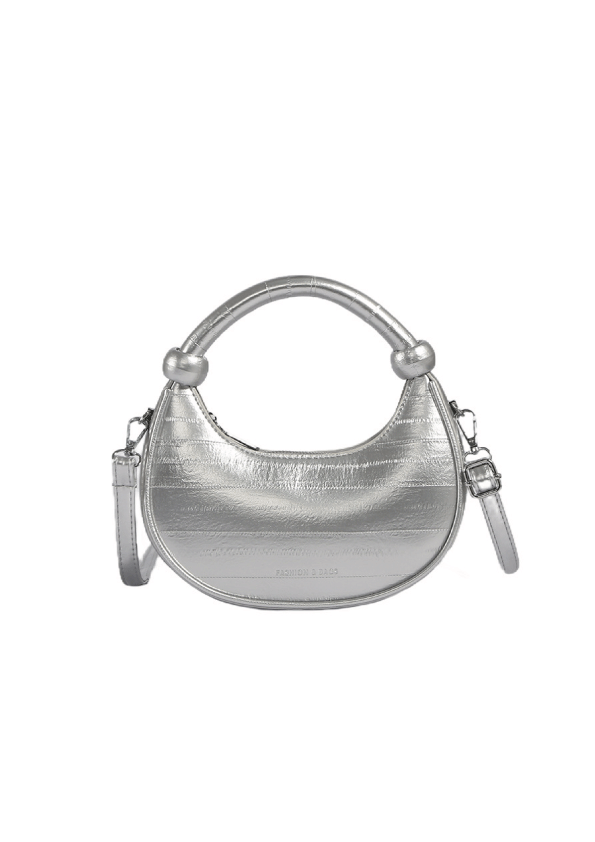 Bolso De Mano Plateado Ref. B1287