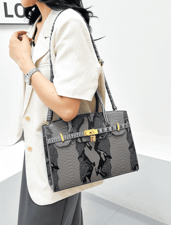 Bolso Estructurado Gris Ref. 1302