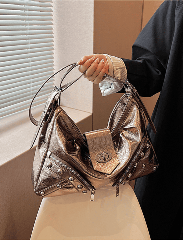 Bolso Vibe Plateado  Ref. 1348