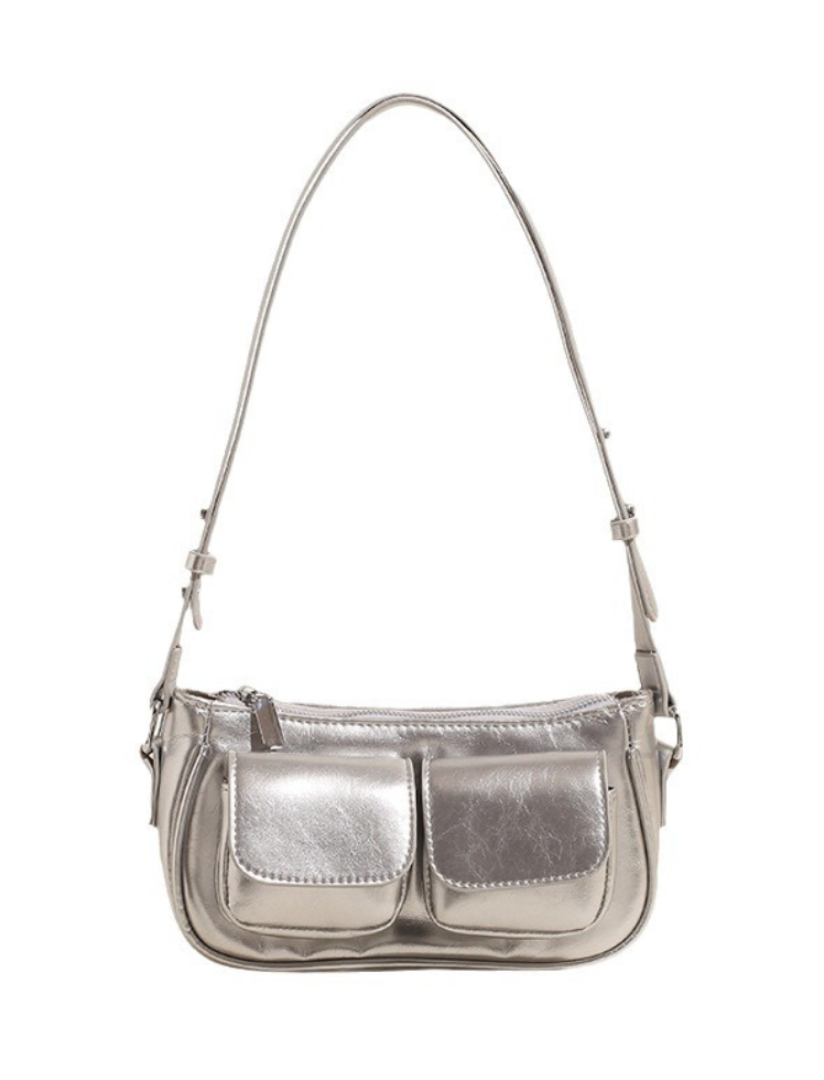 Bolso Mini Elegante Plateado Ref. 1352