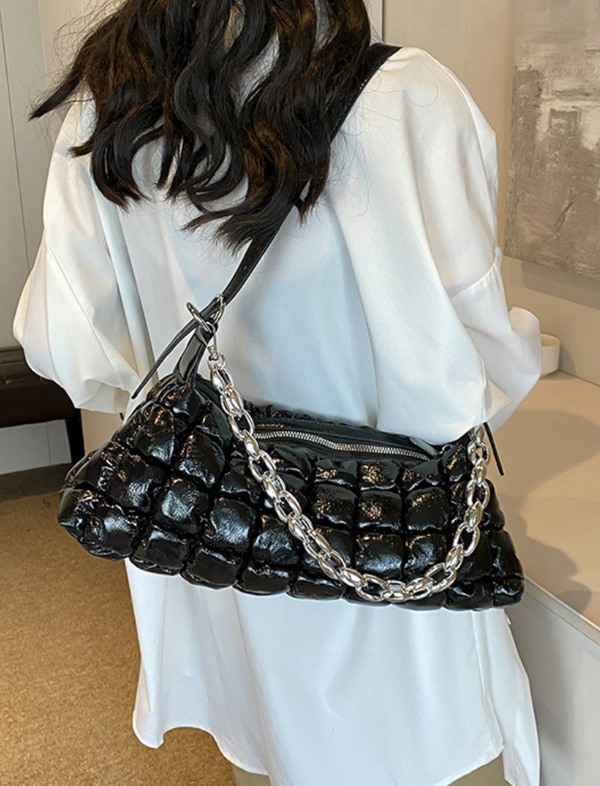 Bolso Acolchado Negro Ref. 1356