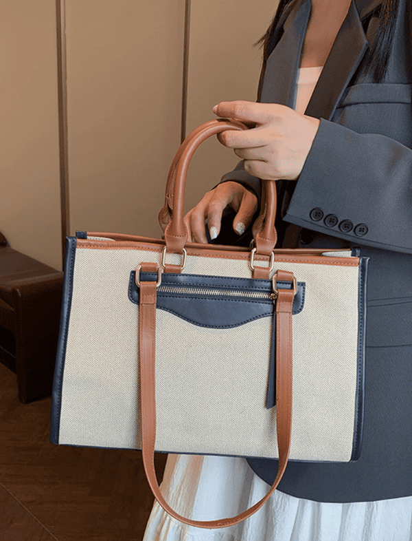 Bolso Savanna Tote Café/Azul Ref. 1377