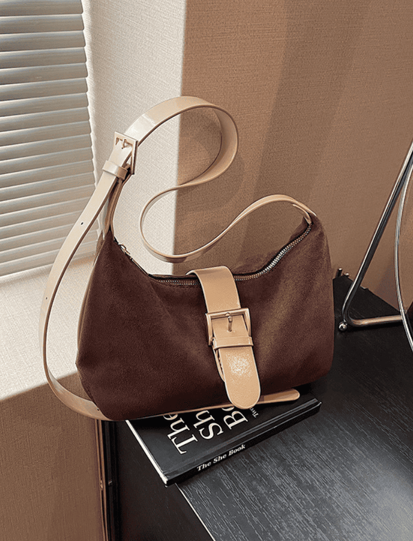Bolso Baguette Café Oscuro Ref. 1379