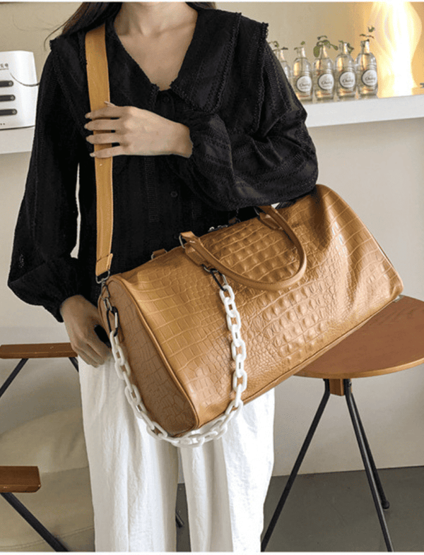 Bolso Croco Travel Naranja Ref. 1392