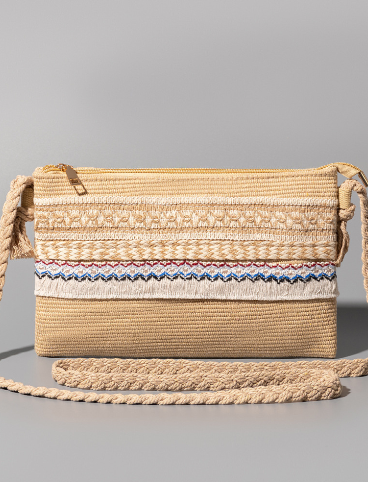 Bolso Playero Tipo Cartera Azul Ref. 1406