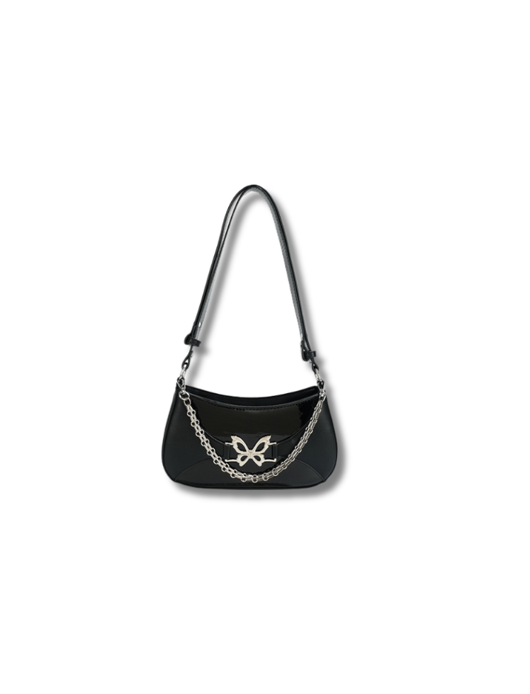Bolso Baguette Mariposa Negro Ref. 1410