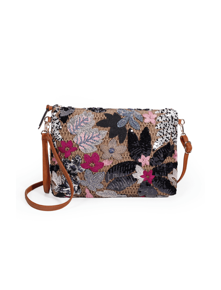 Bolso Flores Rosado Ref. 1417