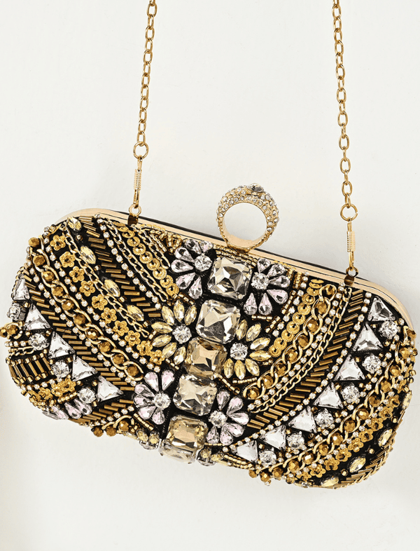 Bolso Crystal Glam Negro Ref. 1422