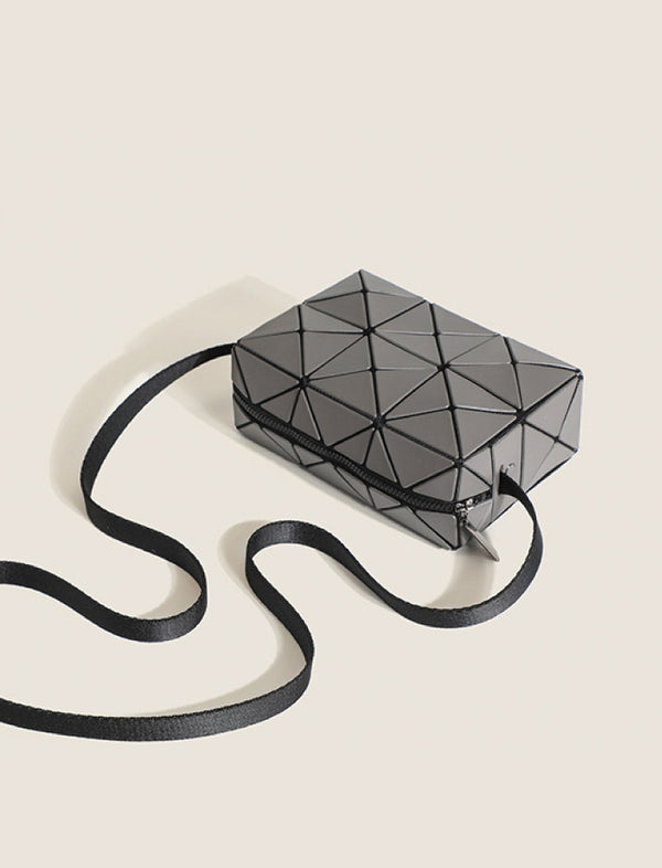 Bolso Geométrico Gris Oscuro Ref. 1438