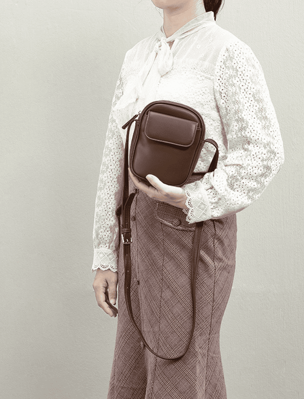 Bolso Cruzado Café Ref. 1455