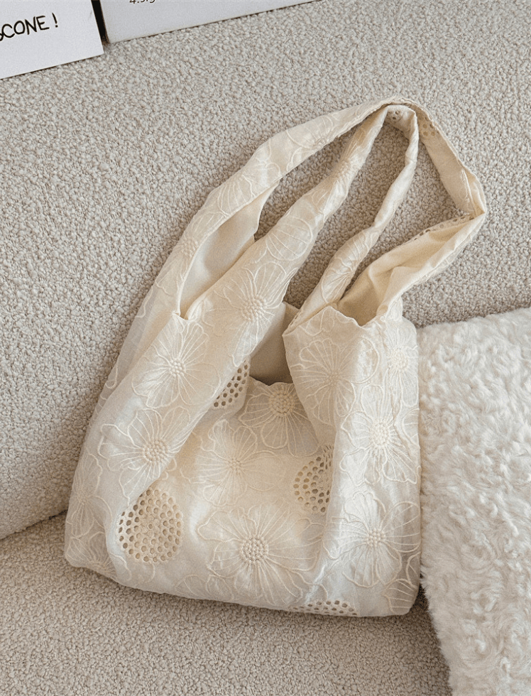 Bolso Boho Encanto Floral Blanco Ref. 1458-2