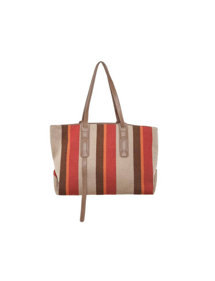 Bolso Striped Canvas Rojo Ref. 1523