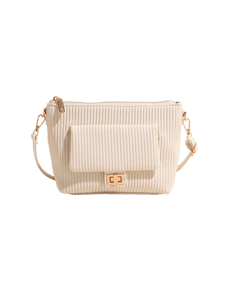 Bolso Velvet Lines Blanco Ref. 1524