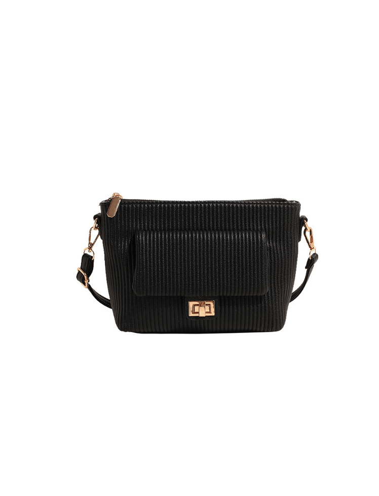 Bolso Velvet Lines Negro Ref. 1524