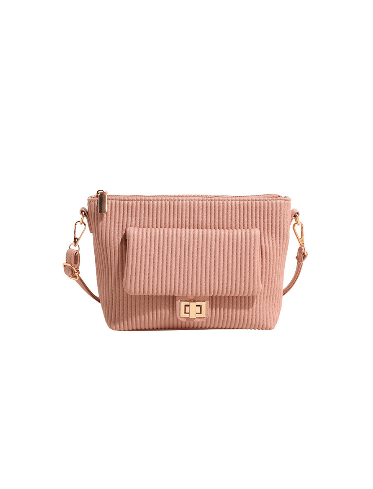 Bolso Velvet Lines Rosado Ref. 1524