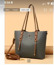 Bolso Gris Ref. 7801#