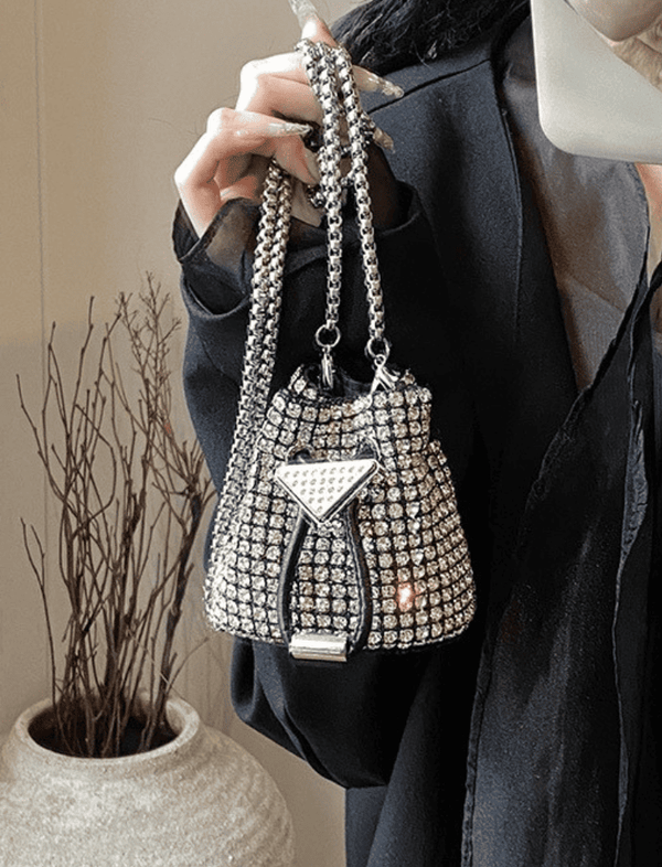 Bolso Mini Crystal Plateado Ref. 1541