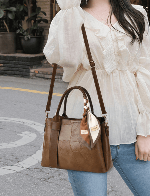 Bolso Elegance Patch Café Ref. 1560