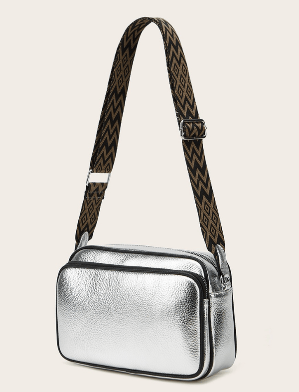 Bolso Urban Shine Plateado Ref. 1656