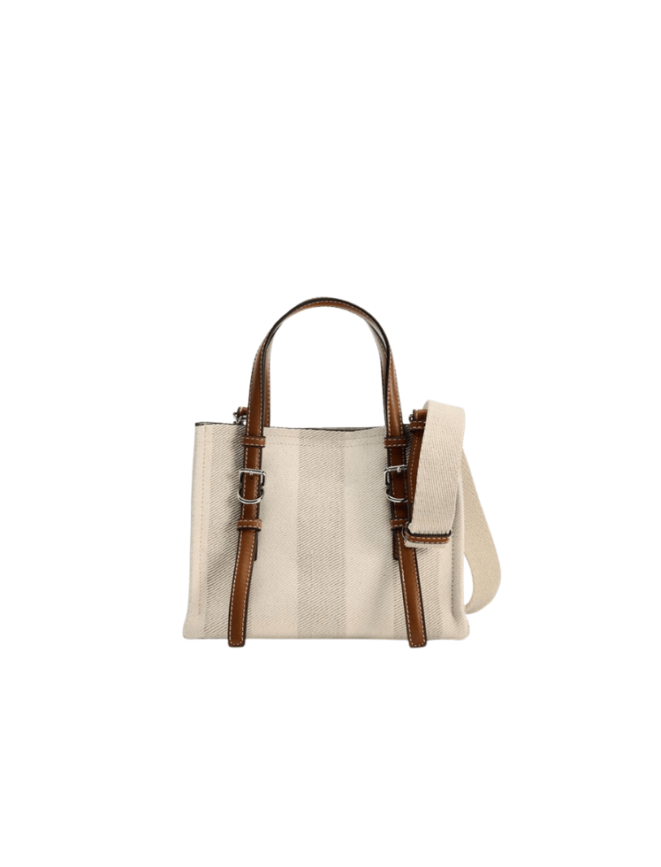 Bolso Canvas Contrast Tote Beige Ref. 1754