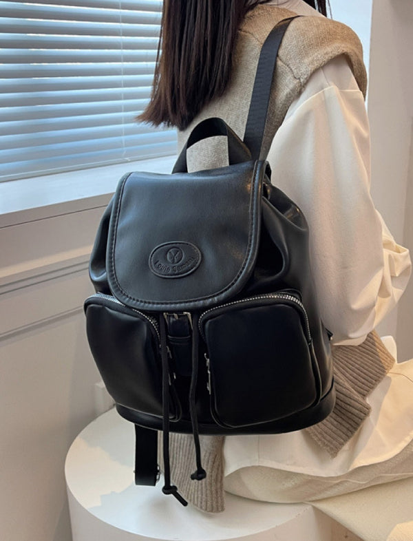 Morral Doble Bolsillo Negro Ref. M658