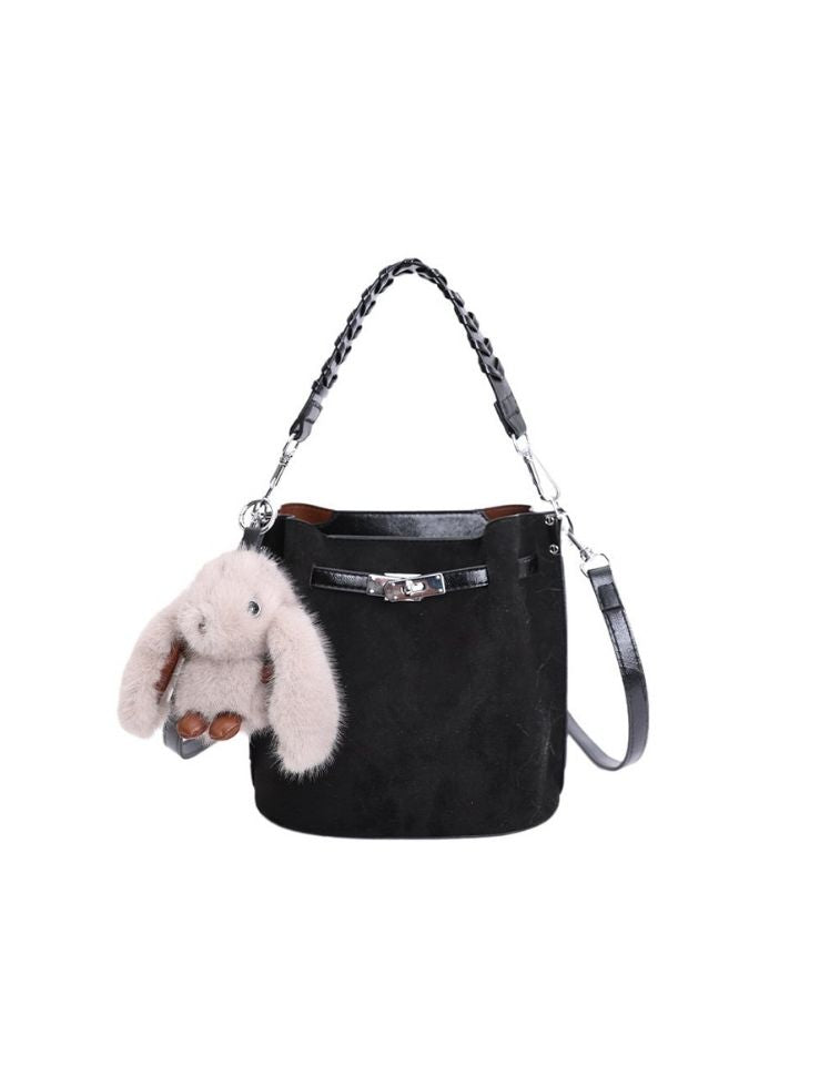 Bolso Fuzzy Charm Negro Ref. 2095#