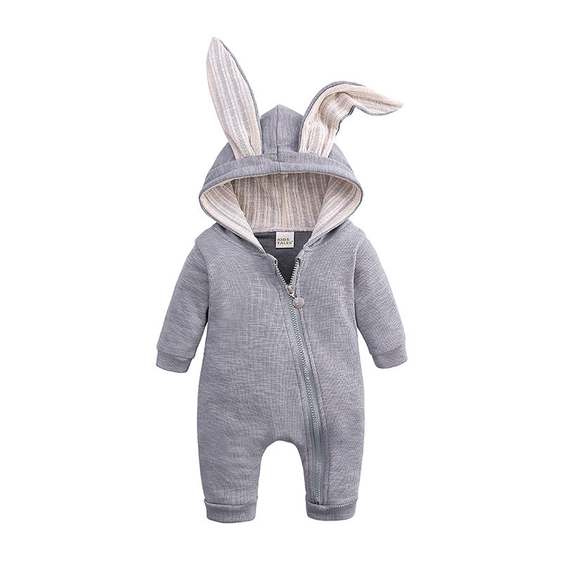 PIJAMA CONEJO GRIS CON OREJAS - PIJAMA | Acuarella