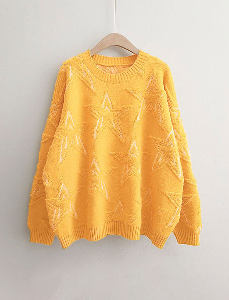Suéter de estrellas amarillo Ref. W-20