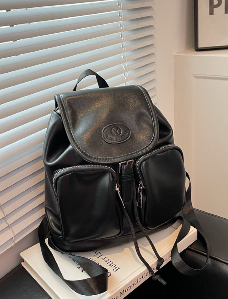Morral Doble Bolsillo Negro Ref. M658