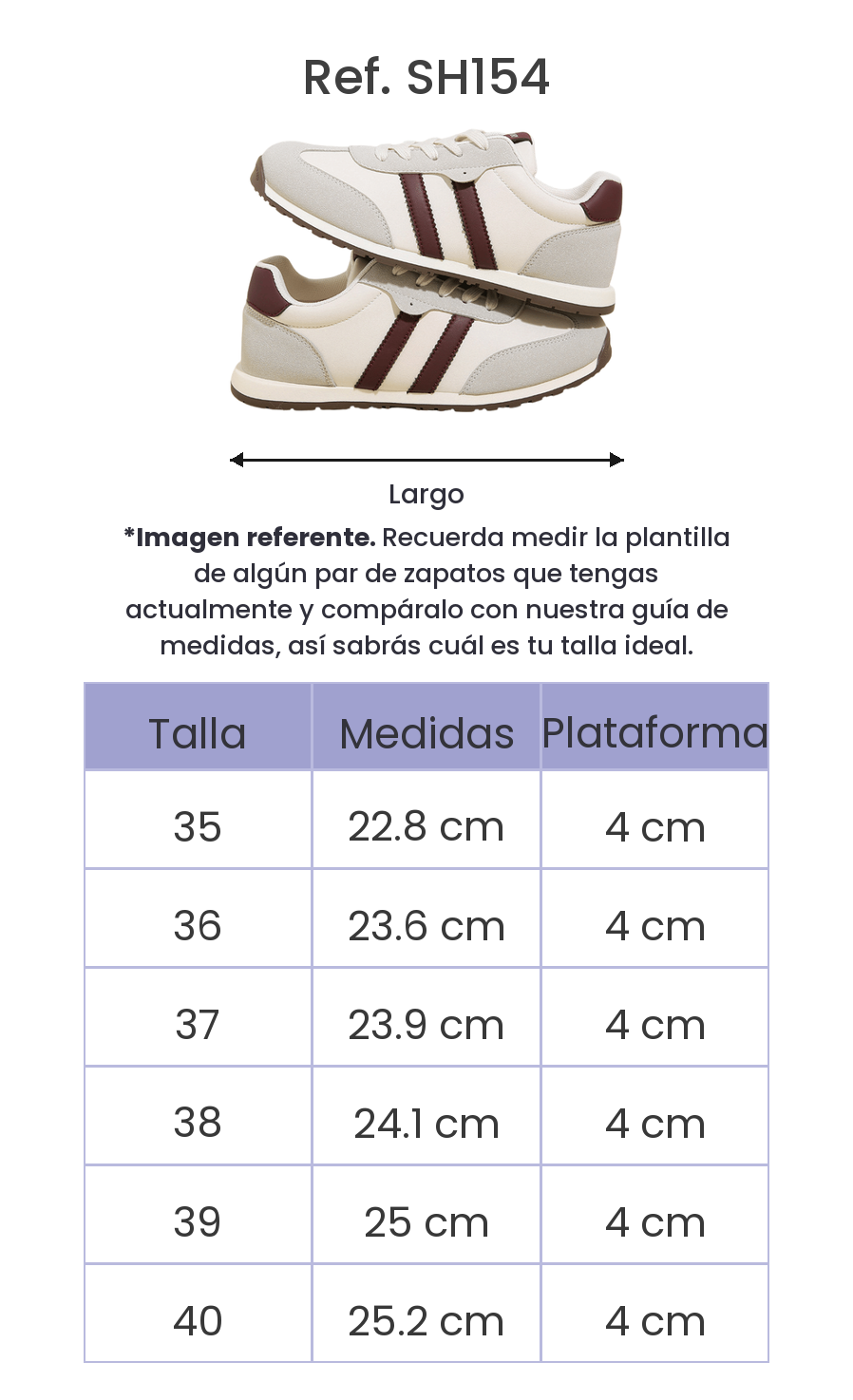 Guía de tallas