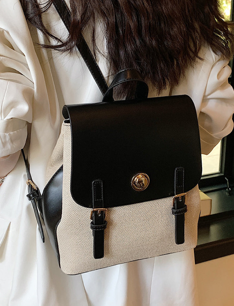 Morral Clásico Beige/Negro Ref. M676