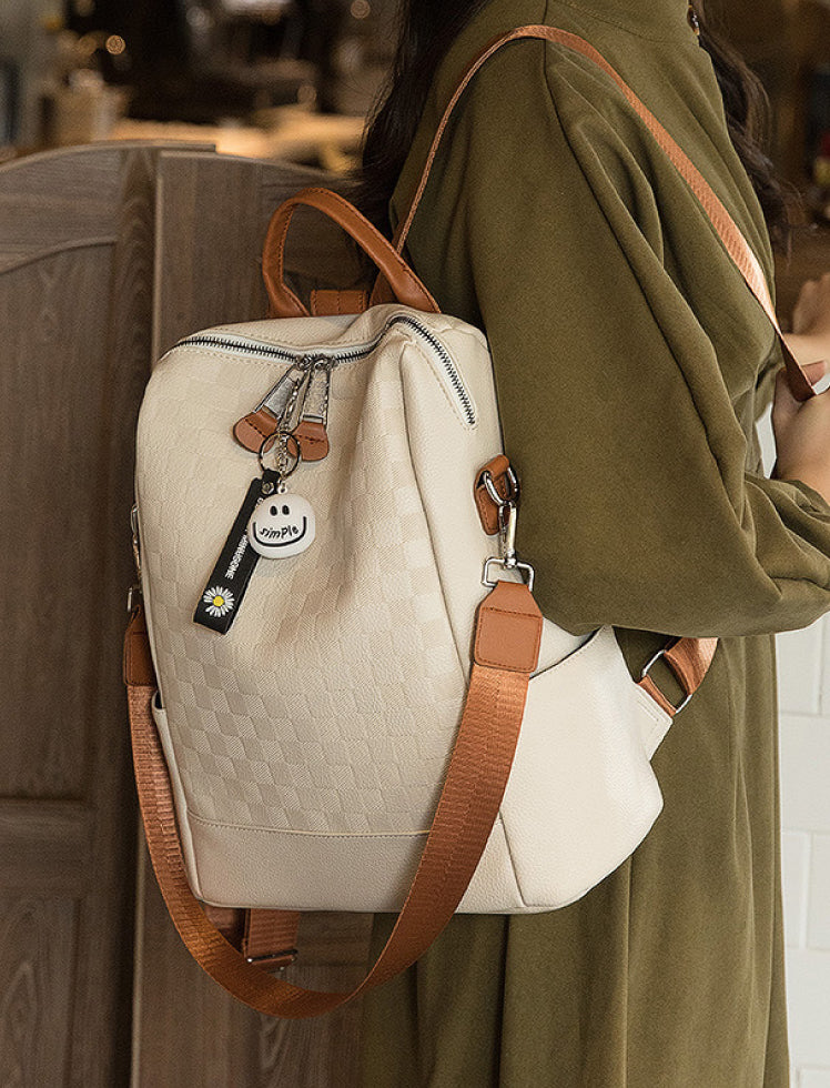 Morral Clásico Beige/Café Ref. M694