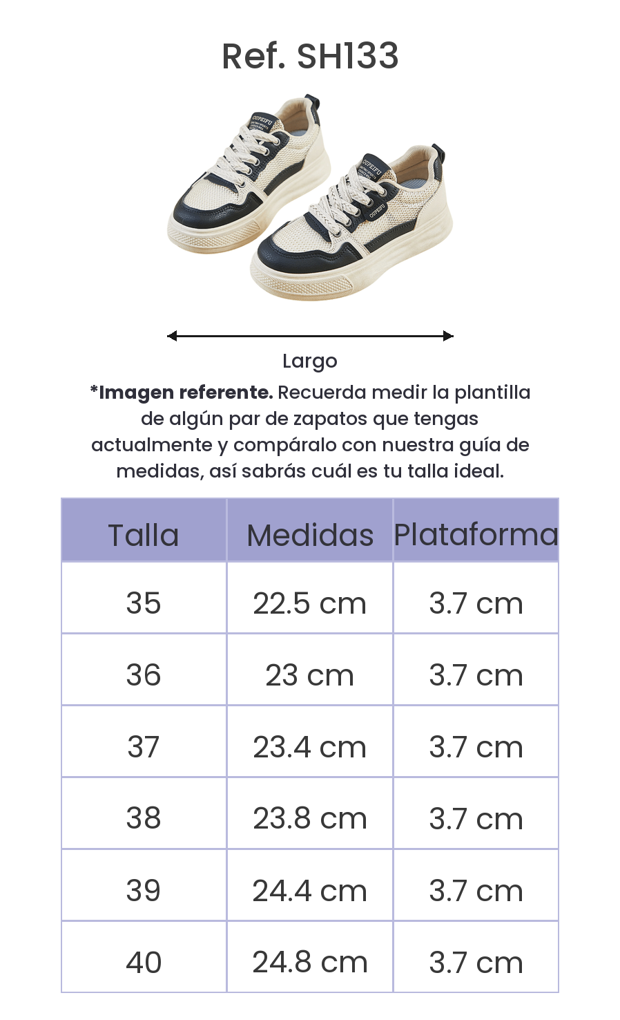 Guía de tallas