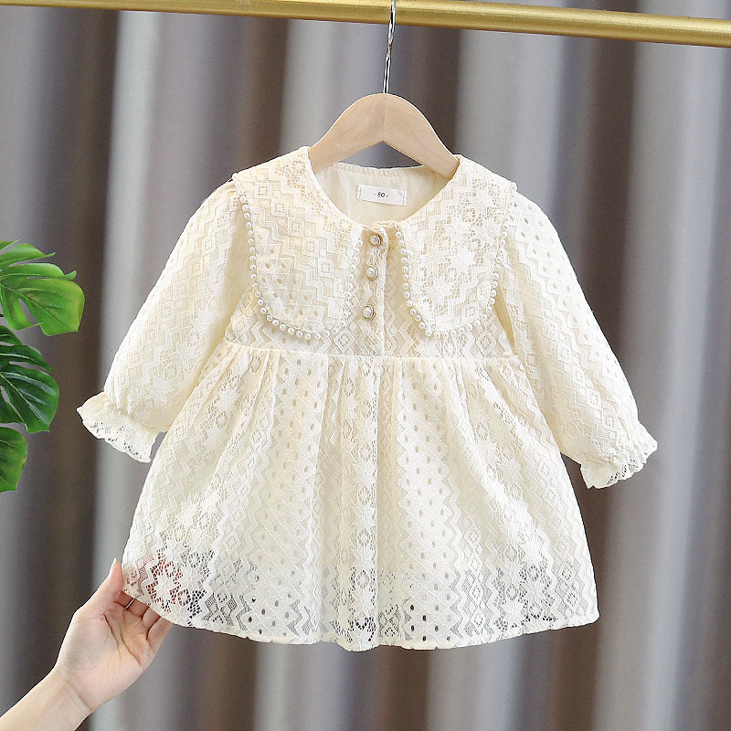 Vestido Pearl Drops Crema Ref. MATE08