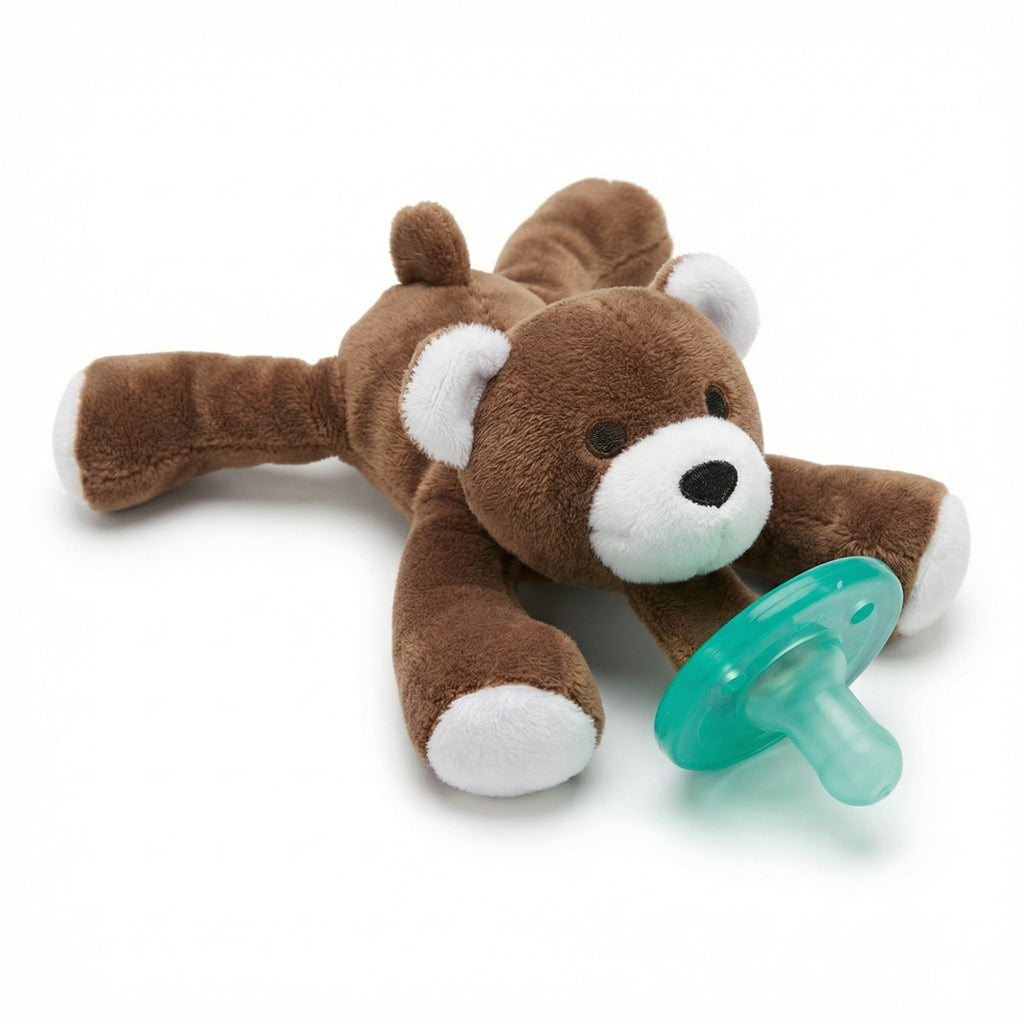 Chupo Con Peluche De Oso Cafe Ref. CH03