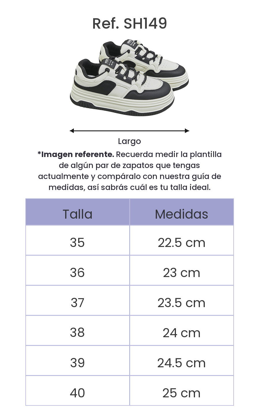 Guía de tallas