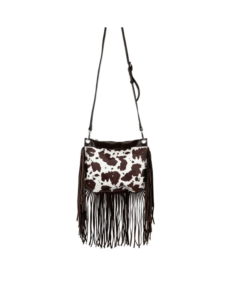 Bolso Cross Fringe Café Ref. 8711