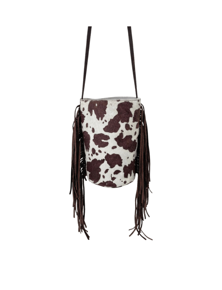 Bolso Bucket Fringe Café Ref. 8712